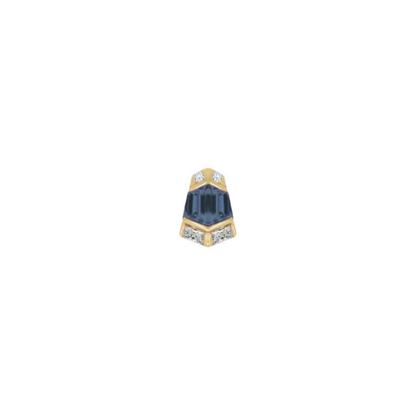 Vera Blue Topaz Threadless End