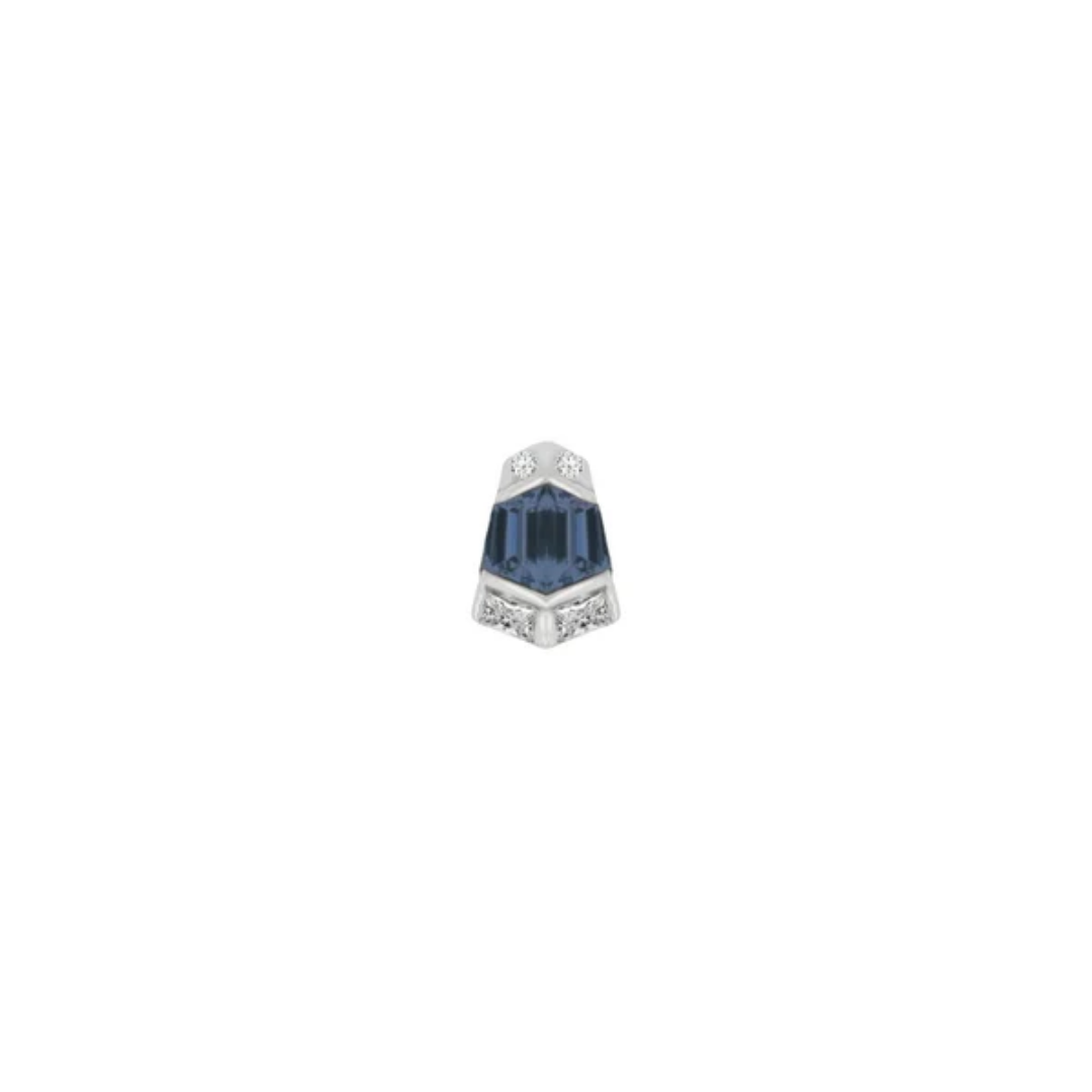 Vera Blue Topaz Threadless End