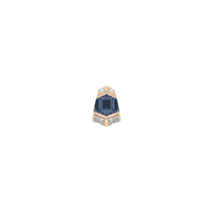 Vera Blue Topaz Threadless End
