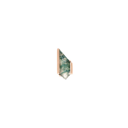 Vinyl Moss Agate Threadless End