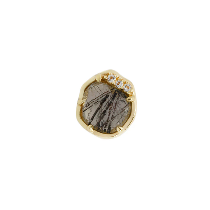 Vision Tourmalated Quartz Threadless End