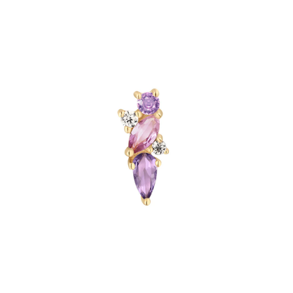 Visionary Amethyst & Pink Sapphire Threadless End