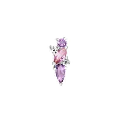 Visionary Amethyst & Pink Sapphire Threadless End