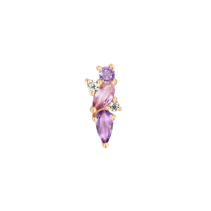 Visionary Amethyst & Pink Sapphire Threadless End