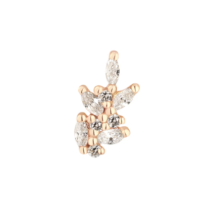 Wildflower CZ Threadless End