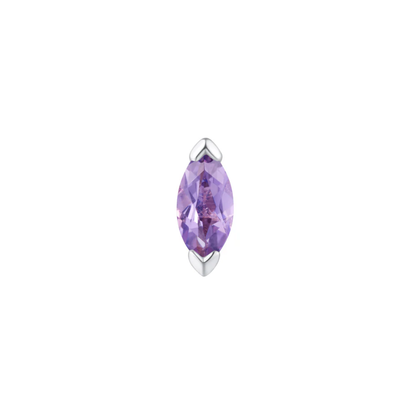 Zuri Amethyst Threadless End