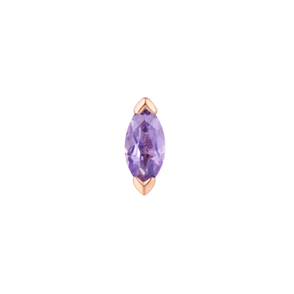 Zuri Amethyst Threadless End