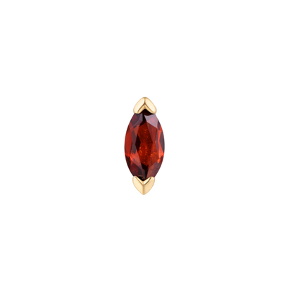 Zuri Garnet Threadless End