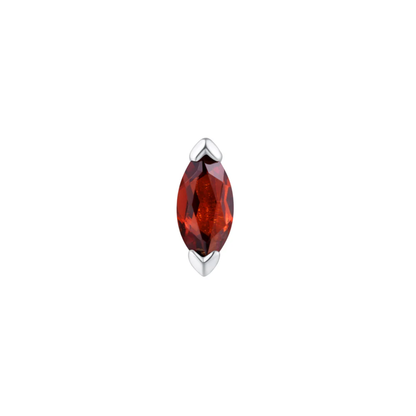 Zuri Garnet Threadless End