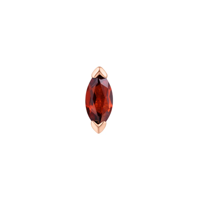 Zuri Garnet Threadless End
