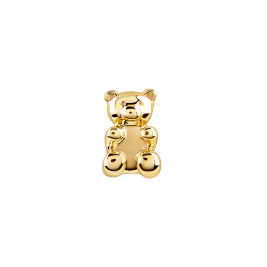 auricle gummy solid gold teddy bear threadless attachment