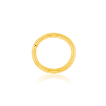14k plain gold seam ring for seamless and elegant body piercings